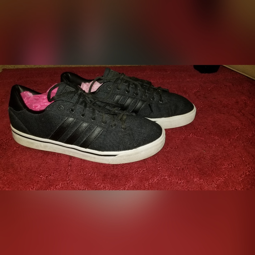 Black and white Adidas